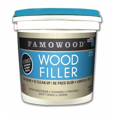 Wood Filler, 1 gal, Pail, Natural MPN:40002126