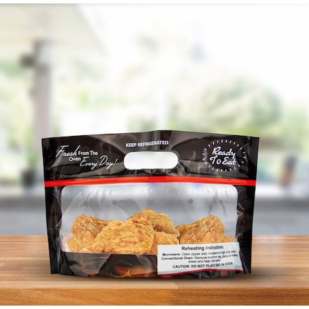 Laminated Hot Food Pouch, 2.75 mi, PK500 MPN:ZIPHOTFOODSM