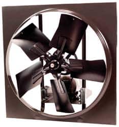 Exhaust Fans, Blade Size: 30, Drive Type: Belt, Blade Size: 30 in, Type of Enclosure: Drip-proof, CFM: 9830, Rough Opening Width: 34 in MPN:1SDE30EB