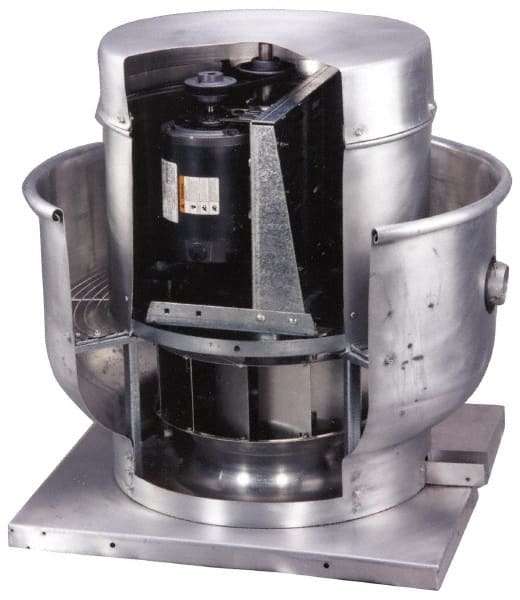 Roof Exhausters, Blade Size: 12-1/4 (Inch), Drive Type: Belt , Motor Enclosure Type: Open Drip-Proof , Draft Direction: Upblast  MPN:5BDU12BB