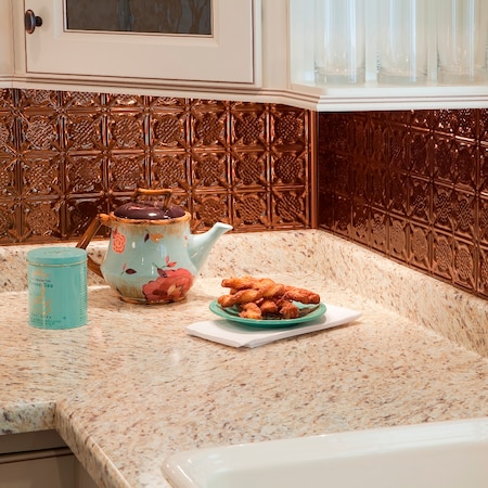 Fasade 18in x 24in Traditional 6 Oil Rubbed Bronze Backsplash Panel 5pk MPN:PB5626
