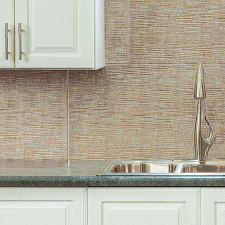 Fasade 18in x 24in Ripple Vintage Metal Backsplash Panel 5pk MPN:PB6234