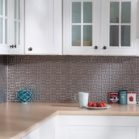 Fasade 18in x 24in Terrain Galvanized Steel Backsplash Panel 5pk MPN:PB6730