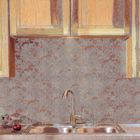Fasade 18in x 24in Monaco Copper Fantasy Backsplash Panel 5pk MPN:PB6811