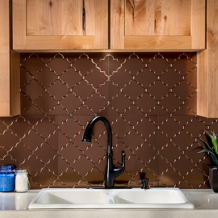 Fasade 18in x 24in Monaco Oil Rubbed Bronze Backsplash Panel 5pk MPN:PB6826