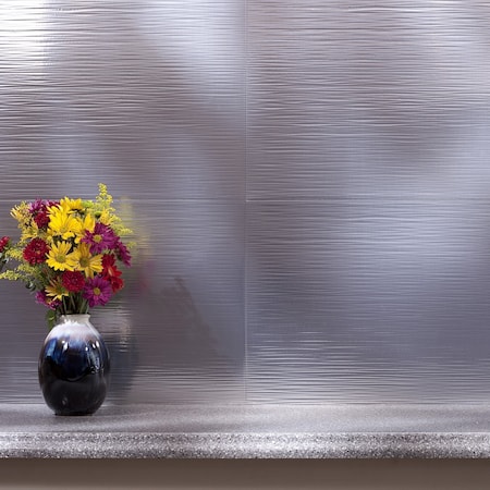 Fasade 18in x 24in Ripple Brushed Aluminum Backsplash Panel 5pk MPN:PB6208