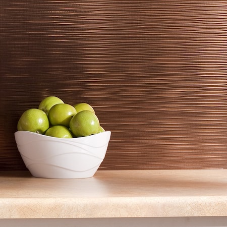Fasade 18in x 24in Ripple Oil Rubbed Bronze Backsplash Panel 5pk MPN:PB6226