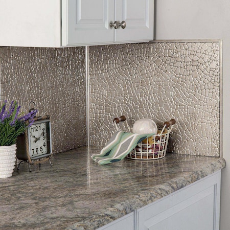 Fasade 18in x 24in Safari Vintage Metal Backsplash Panel 5pk MPN:PB7034