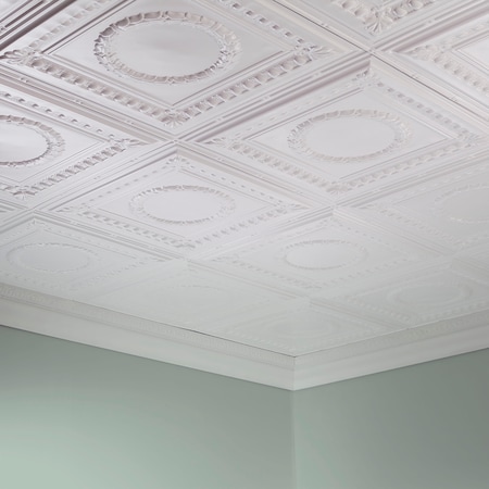 Rosette 2Ftx4Ft Glue Up Ceiling Til, PK 5, 5 PK MPN:PG5400