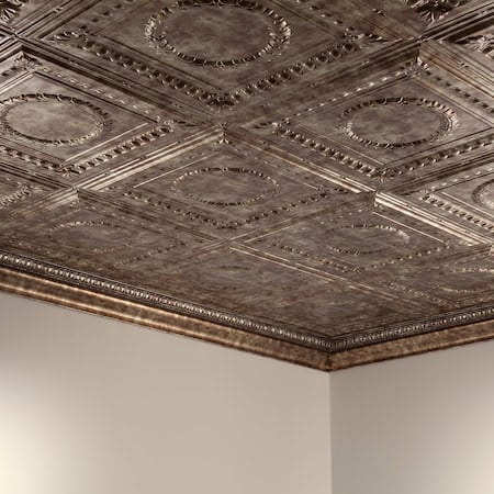 Rosette 2Ftx4Ft Glue Up Ceiling Til, PK 5, 5 PK MPN:PG5417