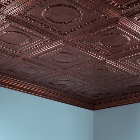 Rosette 2Ftx4Ft Glue Up Ceiling Til, PK 5, 5 PK MPN:PG5418