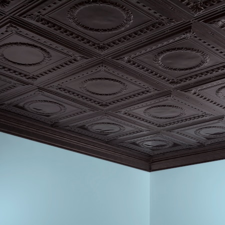 Rosette 2Ftx4Ft Glue Up Ceiling Til, PK 5, 5 PK MPN:PG5427