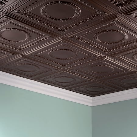 Rosette 2Ftx4Ft Glue Up Ceiling Til, PK 5, 5 PK MPN:PG5428