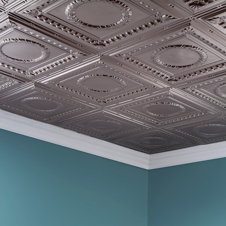 Rosette 2Ftx4Ft Glue Up Ceiling Til, PK 5, 5 PK MPN:PG5429