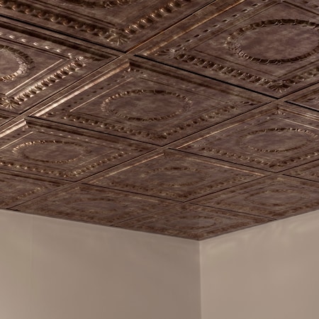 Rosette 2Ftx2Ft Lay In Ceiling Tile, PK 5, 5 PK MPN:PL5717