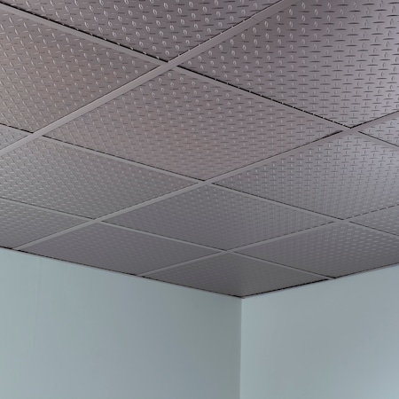Diamond Plate 2Ftx2Ft Lay In Ceilin, PK 5, 5 PK MPN:PL6609