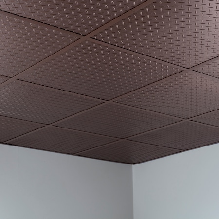 Diamond Plate 2Ftx2Ft Lay In Ceilin, PK 5, 5 PK MPN:PL6628