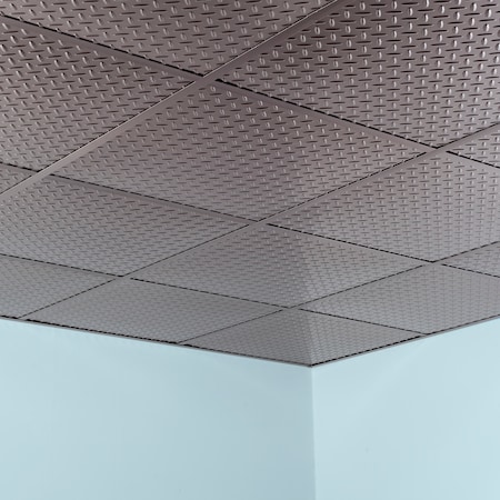 Diamond Plate 2Ftx2Ft Lay In Ceilin, PK 5, 5 PK MPN:PL6629