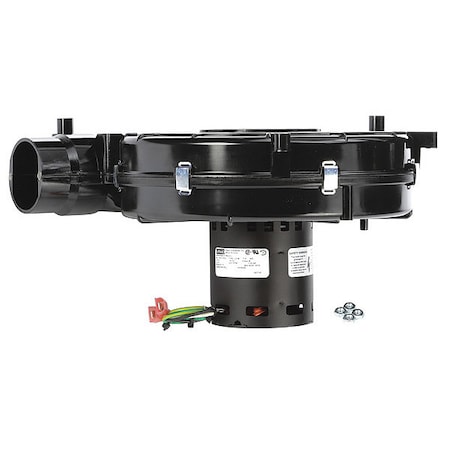 Draft Inducer, 115, Plastic, 6 11/64 in W, 10 11/16 in H, 1.0/2.3 Inlet and Outlet Dia. MPN:A170