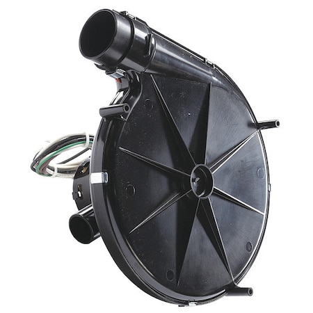 Draft Inducer Blower, 115, Plastic, 11 37/64 in W, 11 33/64 in H, 1.25/2.40