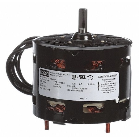 HVAC 3.3 In Motor, 1/115 HP, 208-240V, CCW MPN:D107