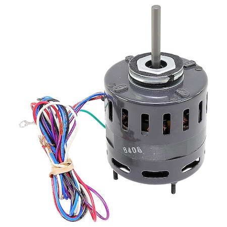 HVAC Motor, 44 Frame, 3/8 in Shaft Dia. MPN:D485