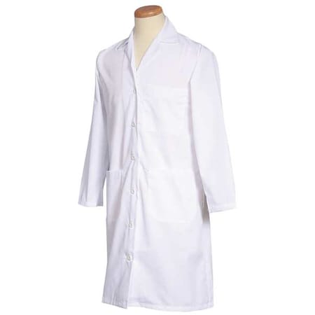 Lab Coat, Polyester/Cotton, 3 Pockets, Buttons MPN:400 M