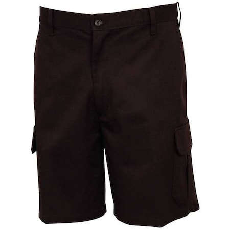 Men's Men's Cargo Shorts, 30, Black, Poly Cotton MPN:64279 30