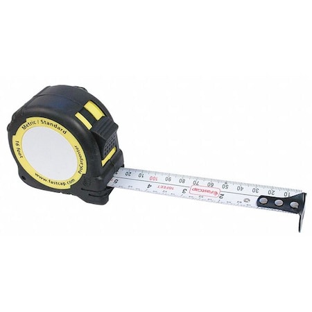 Tape Measure, 1 In x 16 ft, Black/Yellow MPN:PMS-16