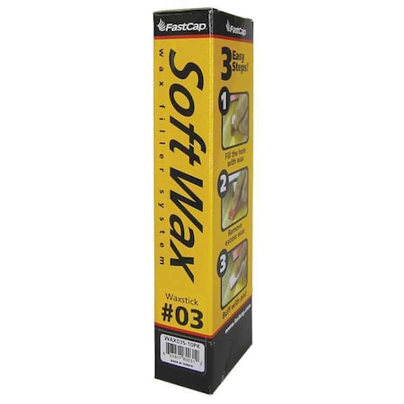 Soft Wax Filler System, 1 oz, Refill Stick, Beige, Soft Wax MPN:WAX03S-10PK