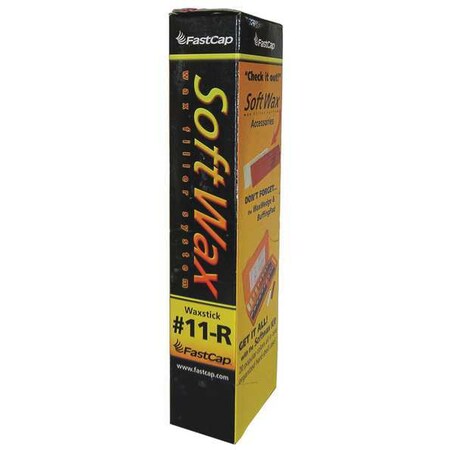 Soft Wax Filler System, 1 oz, Refill Stick, Red MPN:WAX11S-R-10PK