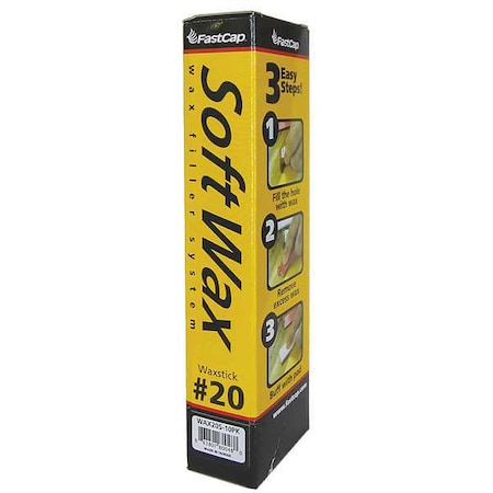 Soft Wax Filler System, 1 oz, Refill Stick, Black, Soft Wax MPN:WAX20S-10PK