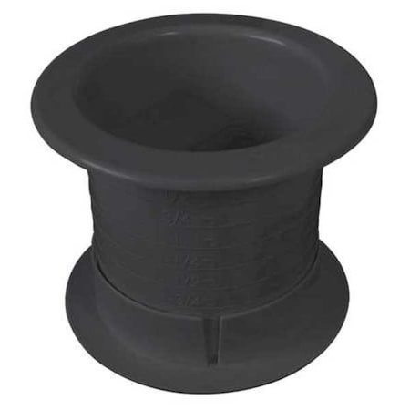 Dual Sided Grommet, Blk, 2.5In, PK100 MPN:DUALLY 2.5 100PC BL