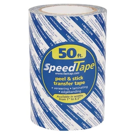 Double Sided Film Tape, 6 1/2 in in W x 16 3/4 yd L, 5.5 mil Thick, 50 ft, Transparent MPN:STAPE.6.5