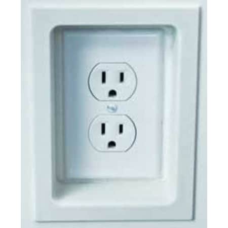 Electric Trim Ring, Number of Gangs: 1 Plastic, Smooth Finish, White MPN:ETR-SINGLE WH