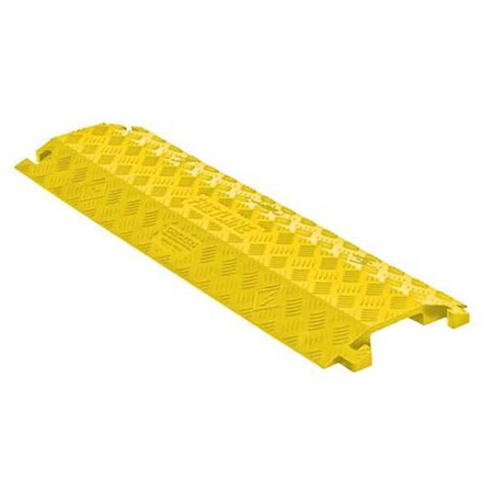 Cable Protector, 1-1/2 in H, 3-3/16 ft L, 10-7/8 in W, 1 Channel, Polyurethane, Yellow MPN:FL1X4-Y