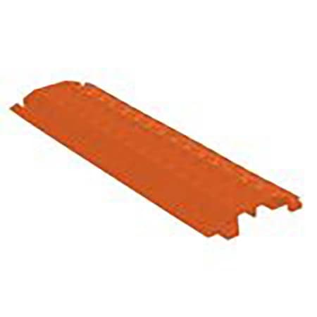 Cable Protector, 1-1/2 in H, 38-1/2 in L, 10-3/4 in W, 2 Channel, Polyurethane, Orange MPN:FL2X1.75-O