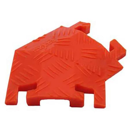Cable Protector 45 Deg Right Turn, 1-1/2 in H, 12 in L, 10-1/4 in W, 1 Channel, Polyurethane MPN:FL45RT1X4-O