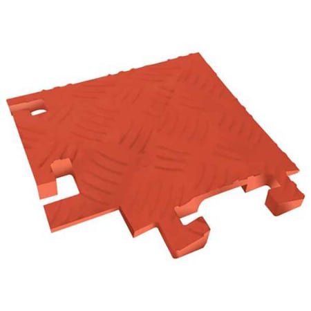 Cable Protector 90 Deg Left Turn, 1-1/2 in H, 12 in L, 12 in W, 1 Channel, Polyurethane, Orange MPN:FL90LT1X4-O