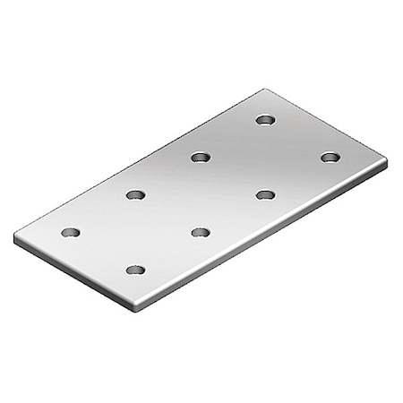 JoiningPlate, Aluminum, Gray, 6mm, 86mm MPN:093VD90180