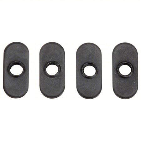 EconomyT-Nut, Steel, BlackZinc-Plated, PK4 MPN:096E10U1/4-20