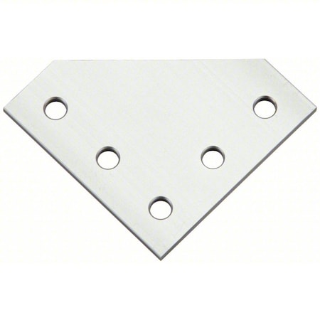 JoiningPlate, Aluminum, Gray, 13/64in, 3in MPN:093EVL7676