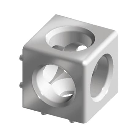 SquaRdCrnrConnector, Alum, Gry, 45mm, 44.9mm MPN:093WW454N10