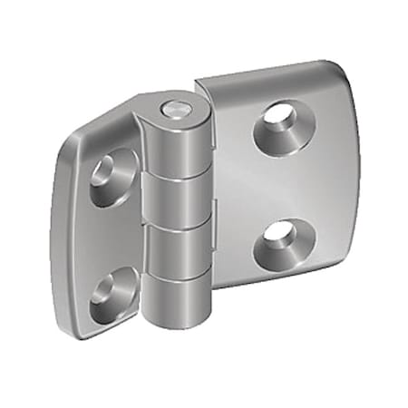 Hinge, Aluminum, Silver, 48 mm, 52 mm MPN:095A2525F