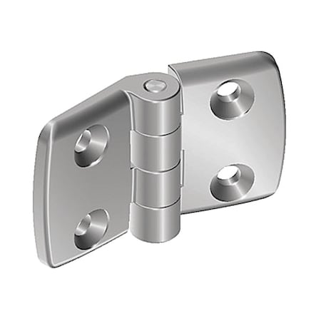 Hinge, Aluminum, Silver, 48 mm, 77 mm MPN:095A4040F