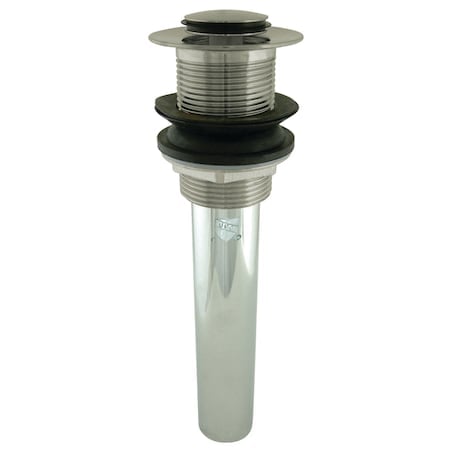 Bathroom Sink Push Pop-Up Drain without Overflow, 1-1/4