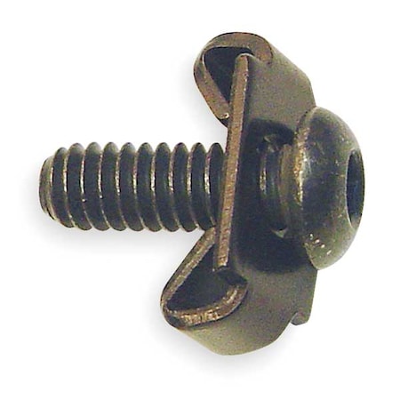 EndFastener, Steel, Blk, 3/4in, 1/4in MPN:10FAC3755