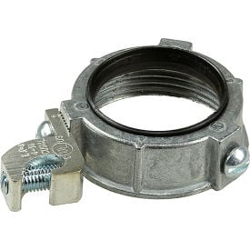 L.H.Dottie® Insulated Ground Bushing w/ Lay In Lug Zinc/Aluminum 3