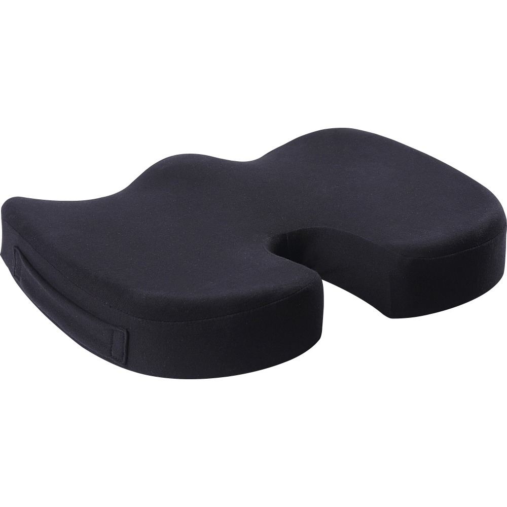 Lorell Butterfly-Shaped Seat Cushion - 17.50inx15.50in - Fabric, Memory Foam, Silicone MPN:18307