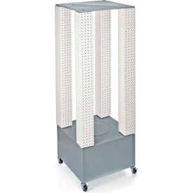 Global Approved 700228-WHT Multi-Tower Pegboard Floor Display 20